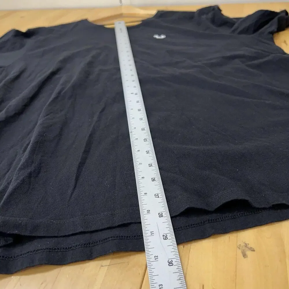 True Religion Mens Black Cotton Short Sleeve Crew Neck Pullover T-Shirt Size 3XL